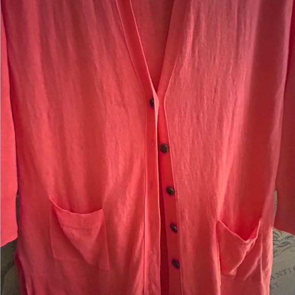 Cynthia Rowley Cardigan Sweater Long Tunic Length SZ Medium - Picture 5 of 9